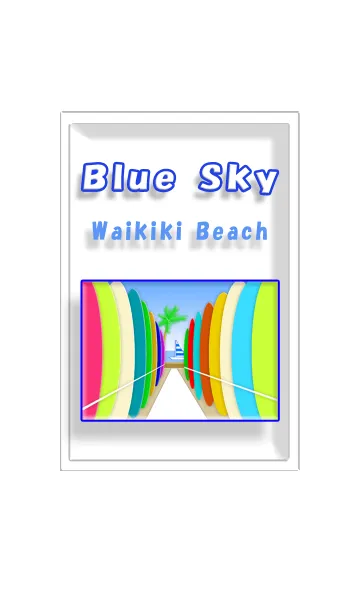 [LINE着せ替え] ワイキキ！ ハワイはいつも気持ちがいい！の画像1