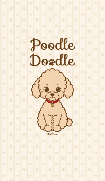 [LINE着せ替え] Poodle Doodleの画像1