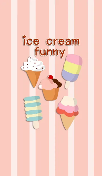 [LINE着せ替え] ice cream funnyの画像1