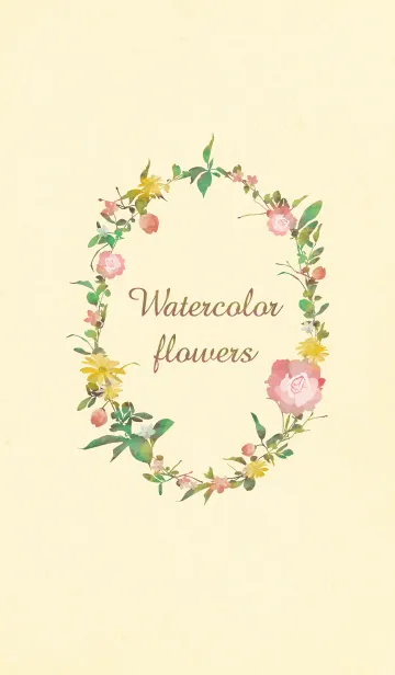 Watercolor FlowerのLINE着せ替え