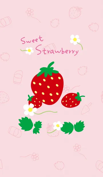 [LINE着せ替え] Lovely Sweet Strawberryの画像1