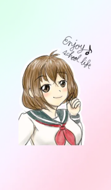 [LINE着せ替え] Enjoy school lifeの画像1