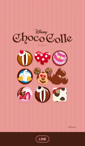 ディズニー・チョココレのLINE着せ替え