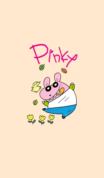[LINE着せ替え] Pinky dog happyの画像1