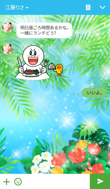 [LINE着せ替え] HIBISCUS2の画像3