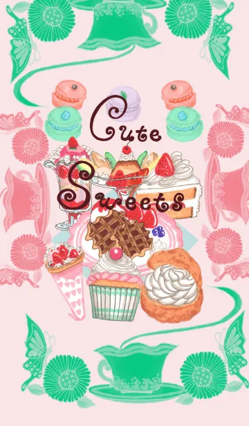 [LINE着せ替え] Cute Sweetsの画像1