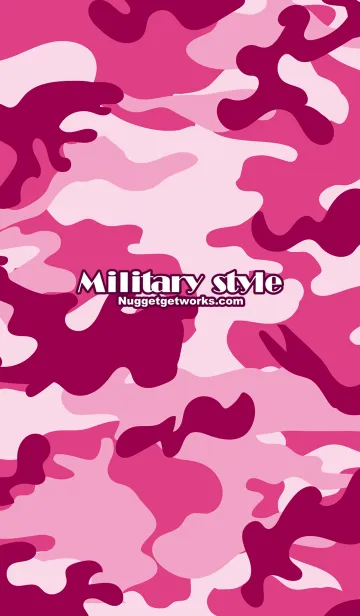 [LINE着せ替え] Military Style  -カモフラージュピンク-の画像1