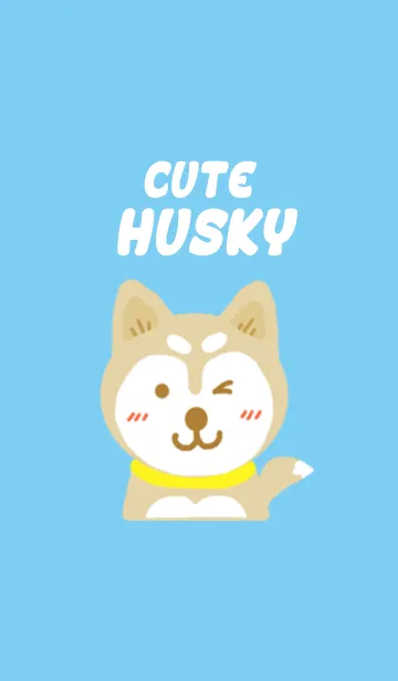[LINE着せ替え] Cute Huskyの画像1