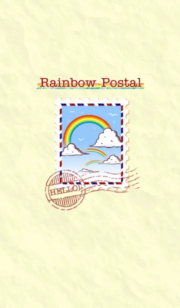 [LINE着せ替え] Rainbow Postalの画像1