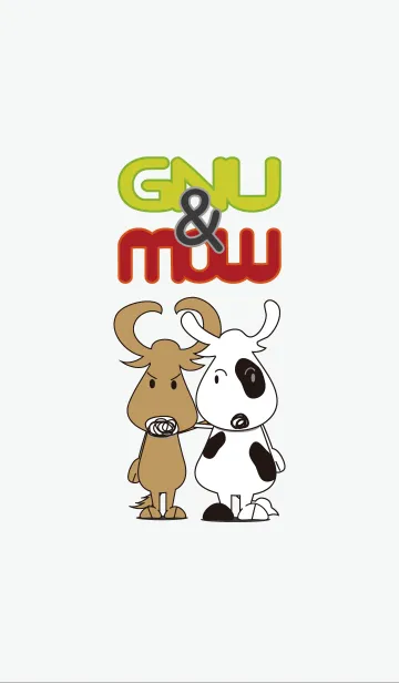 [LINE着せ替え] GNU＆MOWの画像1