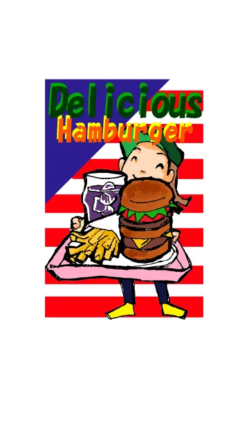 [LINE着せ替え] うまうまハンバーガーの画像1