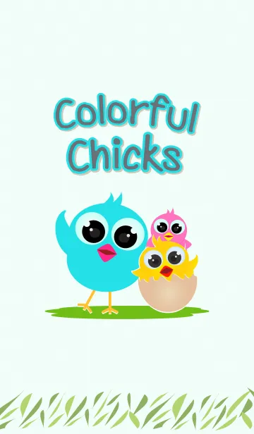 [LINE着せ替え] Colorful Chicksの画像1
