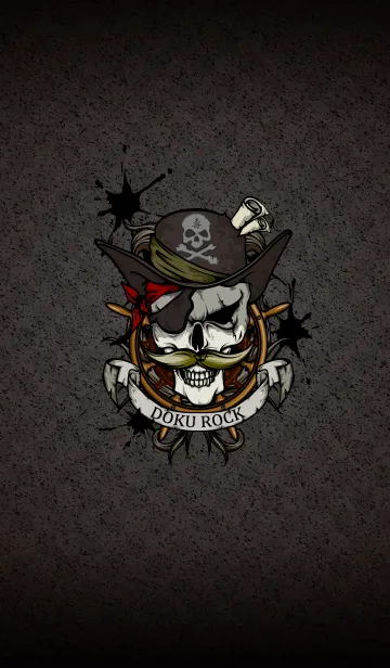 [LINE着せ替え] 毒ROCK1_海賊スカルの画像1