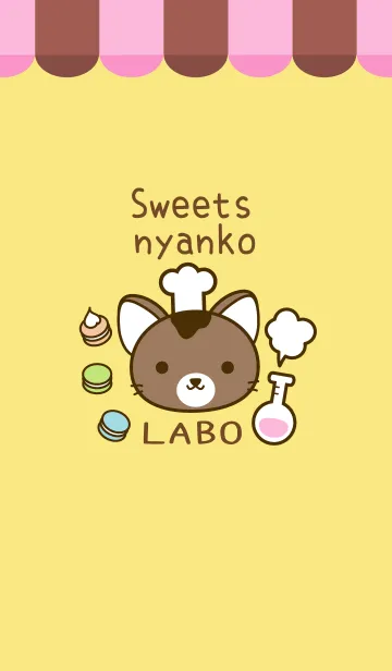 [LINE着せ替え] Sweets nyanko laboratoryの画像1