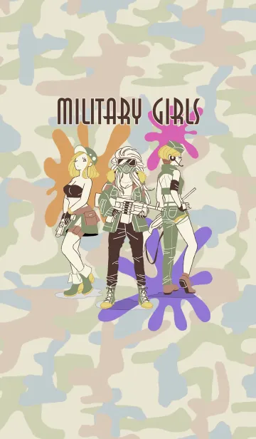 [LINE着せ替え] Military Girlsの画像1