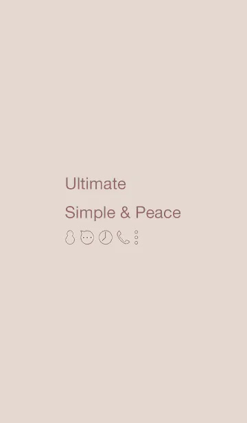 [LINE着せ替え] Ultimate Simple ＆ Peace 003の画像1