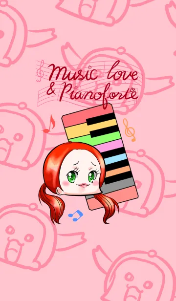 [LINE着せ替え] Music love ＆ Pianoforteの画像1