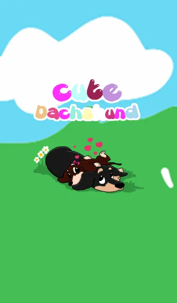 [LINE着せ替え] cute dachshund Themeの画像1