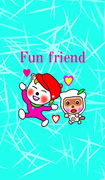 楽しい友達のLINE着せ替え