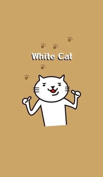 とても白い猫のLINE着せ替え