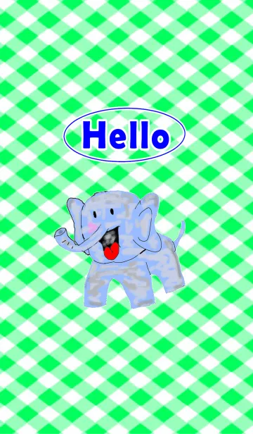 [LINE着せ替え] HELLO ゾウの画像1