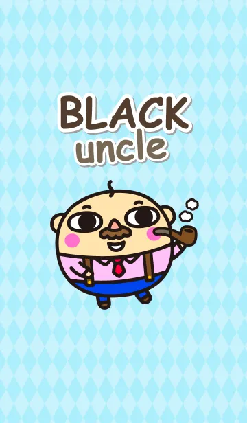 [LINE着せ替え] ブラックおじさんの画像1
