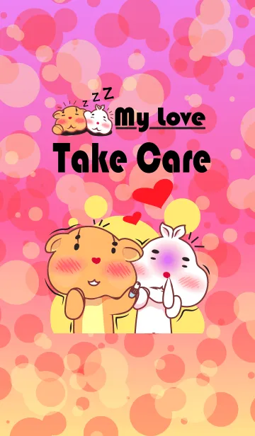 love bear themeの着せ替えメイン画像