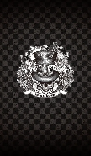 [LINE着せ替え] 毒ROCK2_マジシャンスカルの画像1