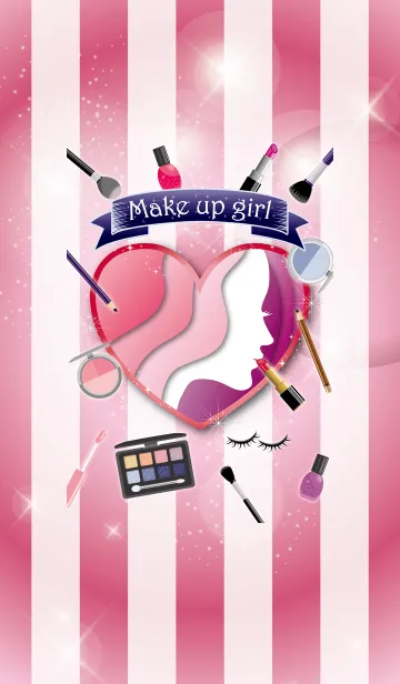 [LINE着せ替え] Make up girlの画像1