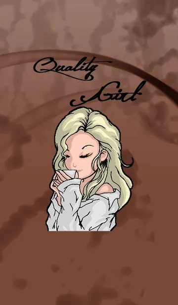 [LINE着せ替え] Quality girl - it is too strongの画像1