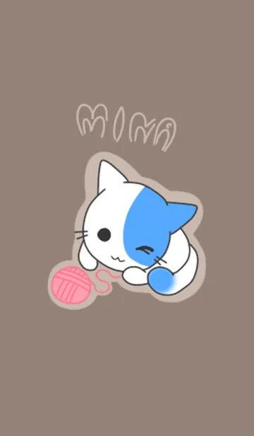 [LINE着せ替え] Mina a little catの画像1