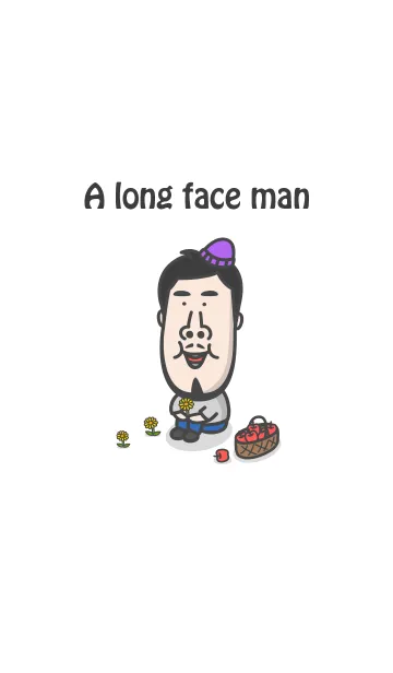 [LINE着せ替え] 顔長おじさんの画像1