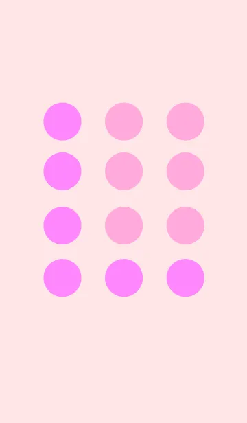 [LINE着せ替え] シンプルドット ピンクの画像1