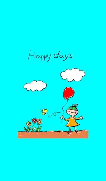 [LINE着せ替え] Happydaysの画像1