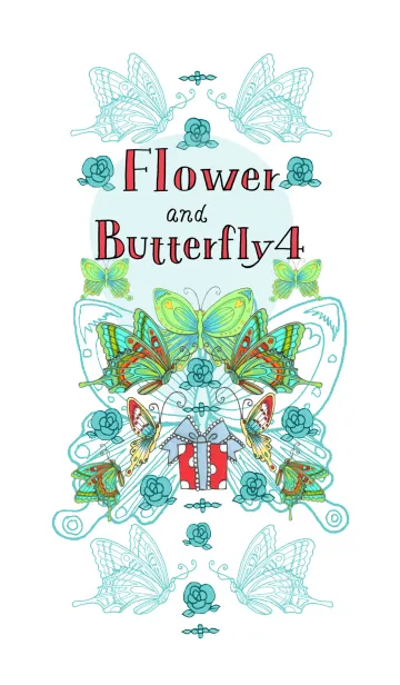 [LINE着せ替え] フラワー and バタフライ4の画像1