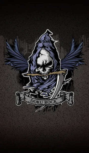 [LINE着せ替え] 毒ROCK2_死神スカルの画像1