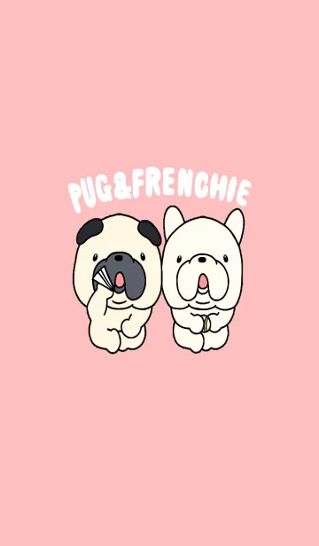 パグとフレブルのLINE着せ替え