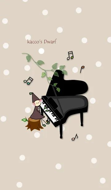 [LINE着せ替え] kaccoの小人さん ”Music"の画像1
