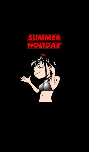 [LINE着せ替え] Summer Holiday -Black-の画像1