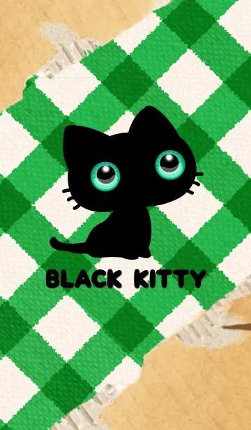 [LINE着せ替え] 黒い子猫の画像1