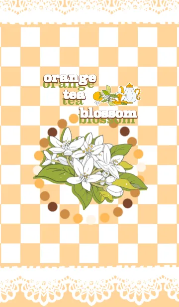 [LINE着せ替え] orange tea blossomの画像1