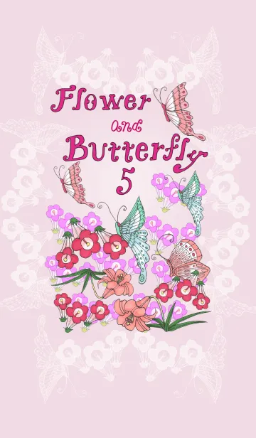 [LINE着せ替え] フラワー and バタフライ5の画像1