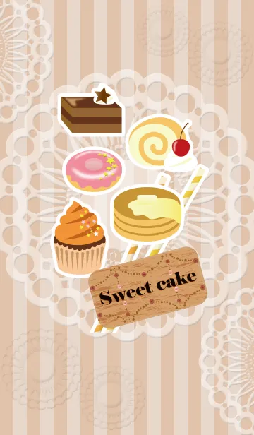 [LINE着せ替え] Sweet cakeの画像1