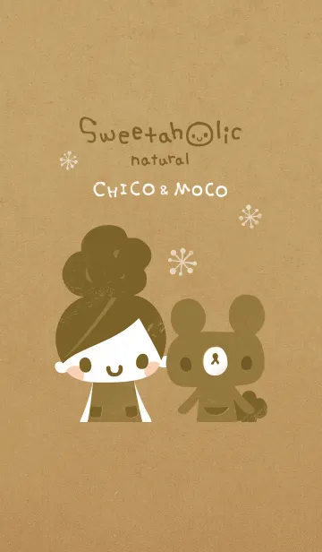 [LINE着せ替え] ちこちゃん&もこちゃん＊naturalの画像1