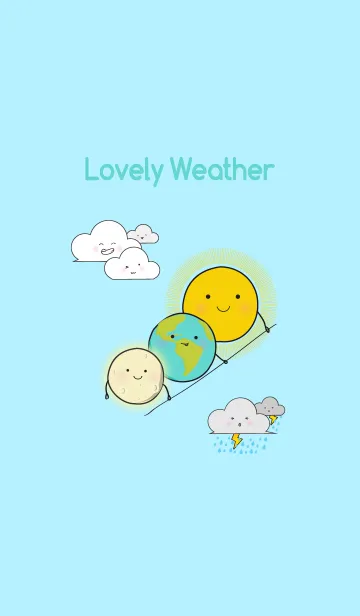 [LINE着せ替え] Lovely Weatherの画像1