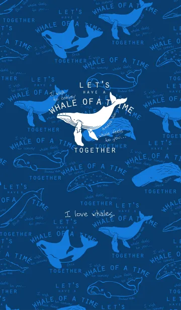 [LINE着せ替え] クジラ（Baleine-Bleu)の画像1