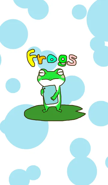[LINE着せ替え] アマガエルさんと仲間たちの画像1