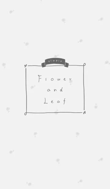 [LINE着せ替え] simple Flower and Leafの画像1