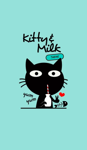 [LINE着せ替え] Kitty and Milkの画像1