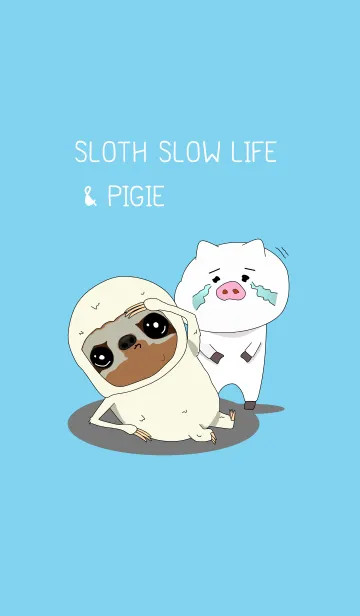 [LINE着せ替え] Sloth Slow Life and Pigieの画像1
